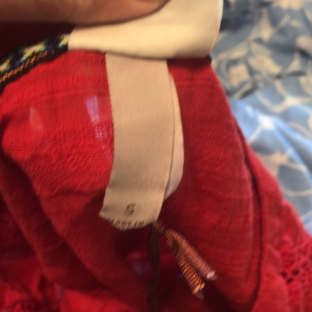 Knox Rose Red Peasant Dress - Picture 8 of 9